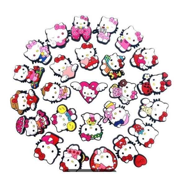6 Hello Kitty random shoe charms - Picture 4 of 10